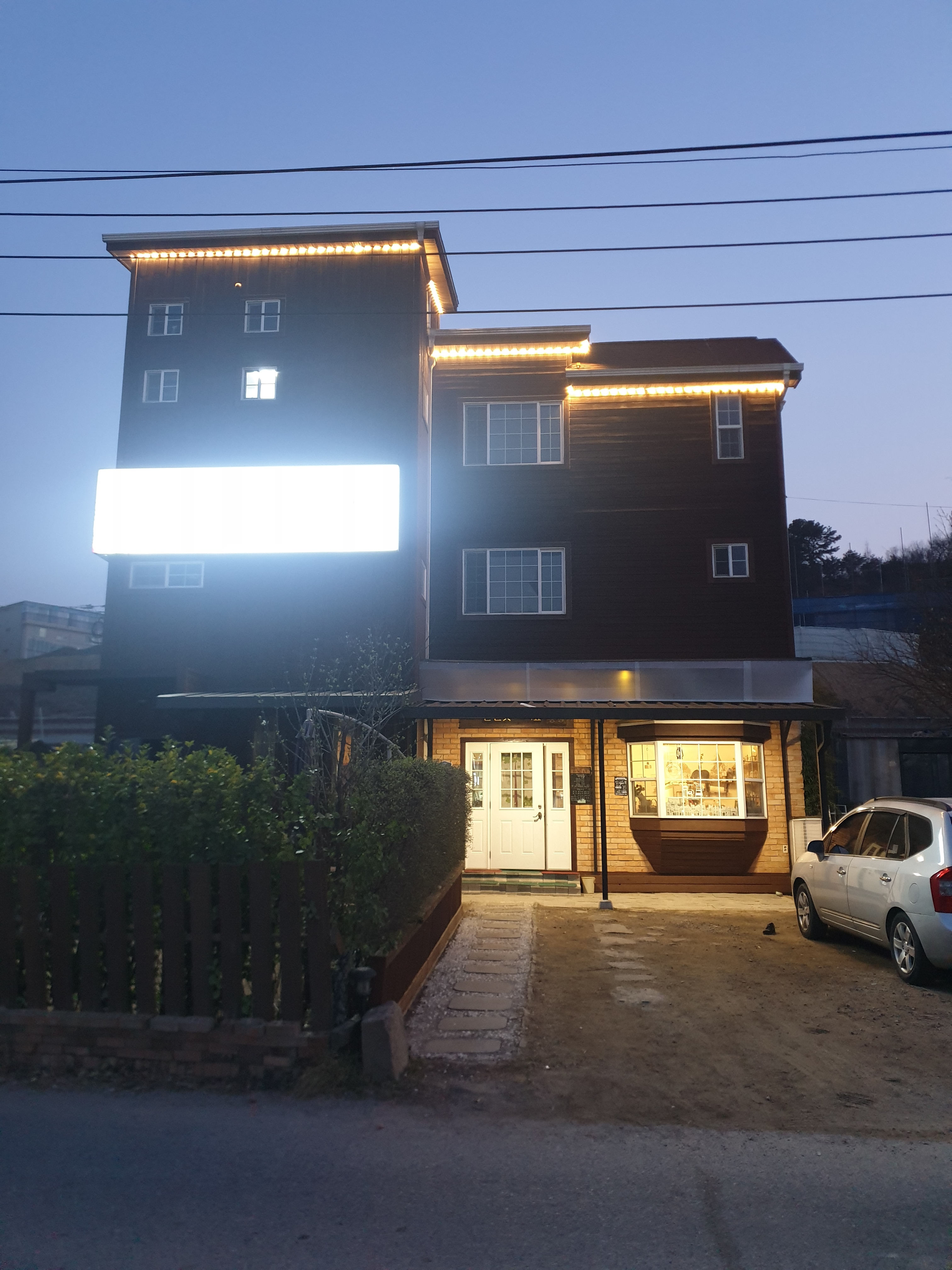 빨간꽃 초록잎